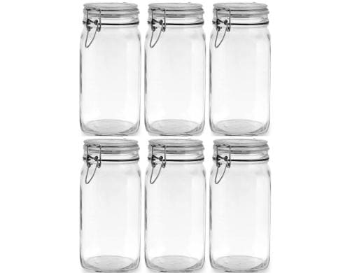 Rocco Bormioli Einmachglas 1.5l 6tlg. Fido mit Bügelverschluss