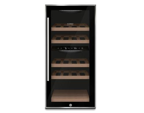 Caso WineComfort 24 Black 60W, 24 Fl, 5-20C, 5 Holztab