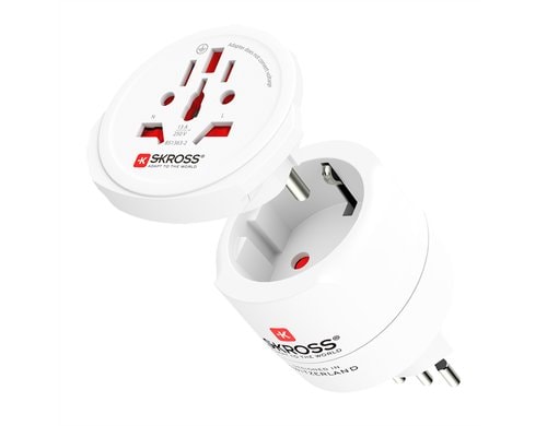 SKROSS Combo-Reiseadapter World- CH IT BRA World to CH + IT + BRA