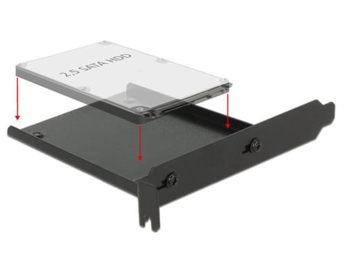 Delock Einbaurahmen für 1 x 2.5HDD/SDD passend für PCI/PCI-E Slot