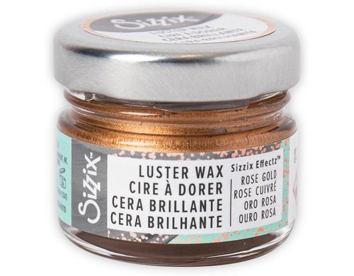 Sizzix Glanzwachs Roségold 20ml für ein Glitzer-Finish
