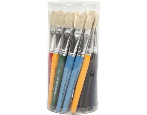 Creativ Company Flachpinsel Kinder 15 mm 30 Stück, Schweineborsten