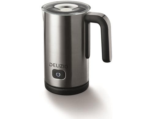 Delizio Milchschäumer Edelstahl 500W, 300ml Milch, 150ml Schaum, Edelstahl