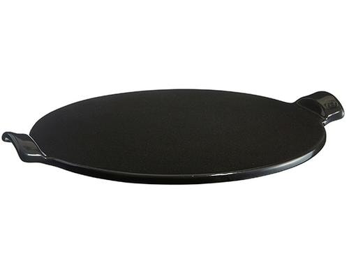 Emile Henry Pizza Stein schwarz Grösse: 36,5cm, Keramik