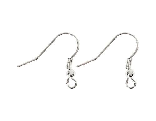 Creativ Company Ohrhaken 10 Stk. Silber, 18 mm