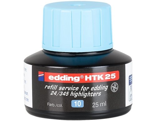 edding Nachfülltinte HTK25 hellblau für Textmarker, 25ml
