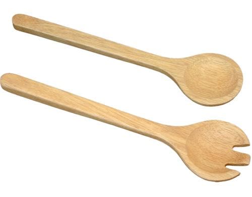 aepll consulting Salatbesteck Ahorn L: ca 31cm, Vogelaugenahorn