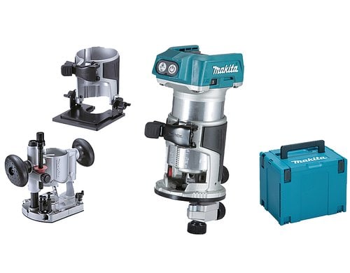 Makita SET 18V Einhandfräse / Kantenfräse DRT50ZJX11