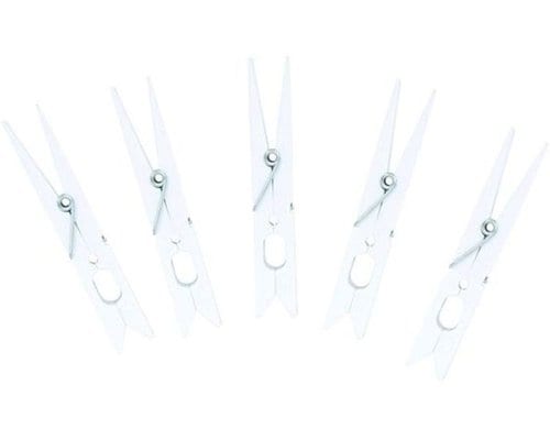 MSV Wäscheklammer Weiss, 12 Stück 8.5 cm, Kunststoff