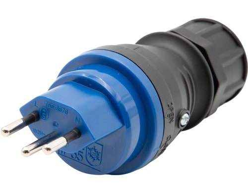 Brennenstuhl Stecker CH Typ 13 schwarz IP55 10A Pl T13 IP55