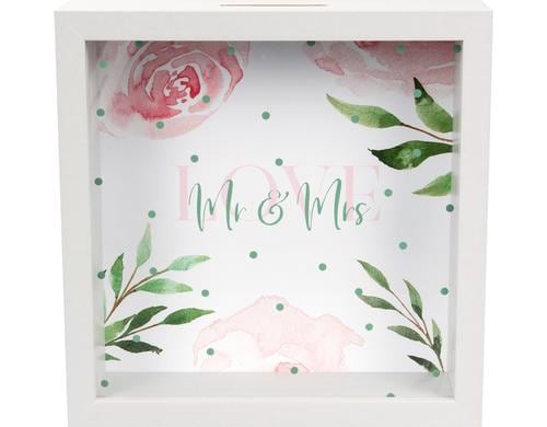 Goldbuch Wunscherfüller Mr. & Mrs. Holz, Glas, 18 x 18 x 5 cm