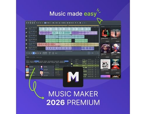 Magix Music Maker Premium Edition 2026 ESD, Vollversion, DE,EN,ES,FR