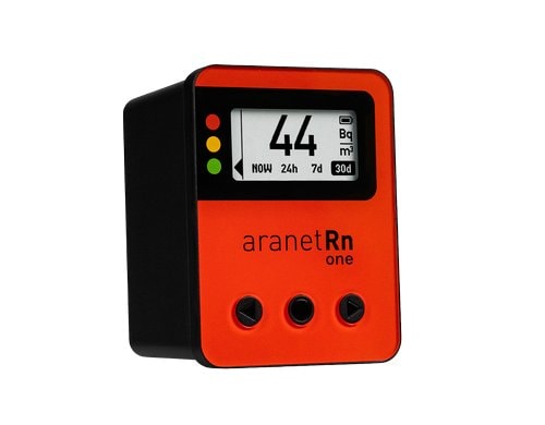 Aranet Radon One Sensor TDSPSRH4.0BR Bluetooth, Tasten, Rot