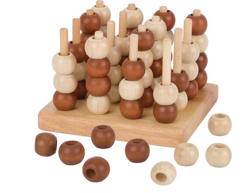 3-D Spiel Tic Tac Toe 13 x 13 x 8,5 cm, Holz