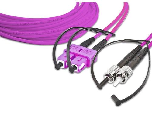 Lightwin LWL Duplex Patchkabel Multimode 50/125µm, SC-ST, 15.0m OM4