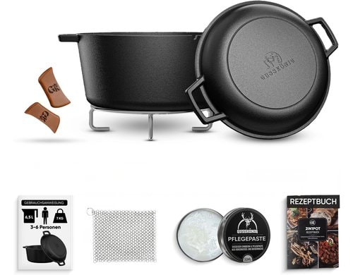 2in1 Dutch Oven -Topf 4,8L & pfanne 1,8L