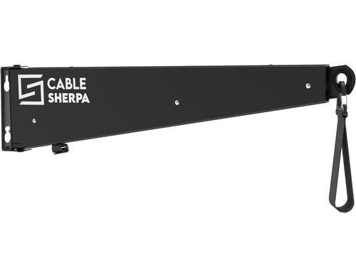 Cable-Sherpa Kabelhalter in schwarz Ausziehbares Kabelmanagement