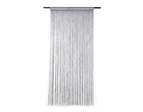 COCON Fadenvorhang grau, Polyester, 90x200 cm