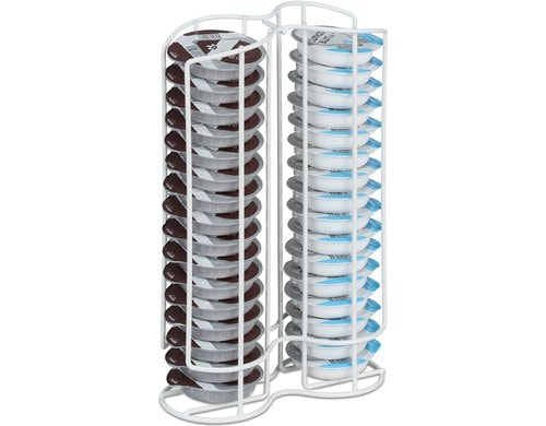 relaxdays Kapselhalter Tassimo für 32 Kapseln, Weiss