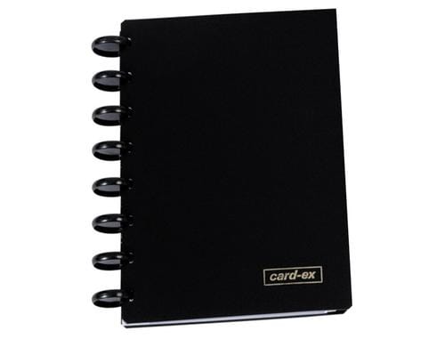 Adoc Visitenkarten-Ringbuch Card-Ex A5, schwarz