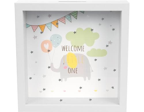 Goldbuch Wunscherfüller Welcome little one Holz, Glas, 18 x 18 x 5 cm