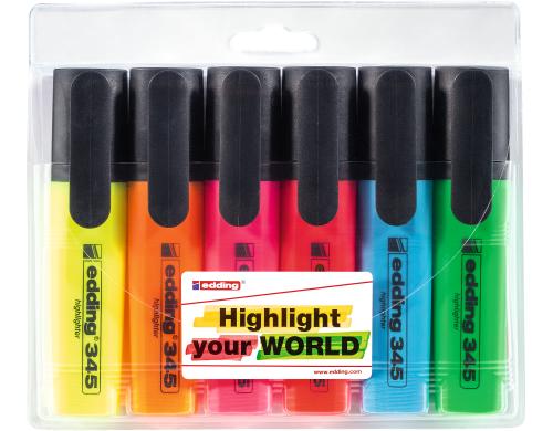 Edding Textmarker 345 E-6 assortiert
