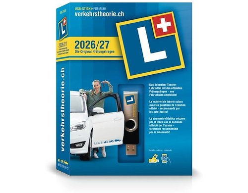 verkehrstheorie.ch 2026/2027 Kat.A + B inkl. USB -Stick (Kat A und B) D/F/I