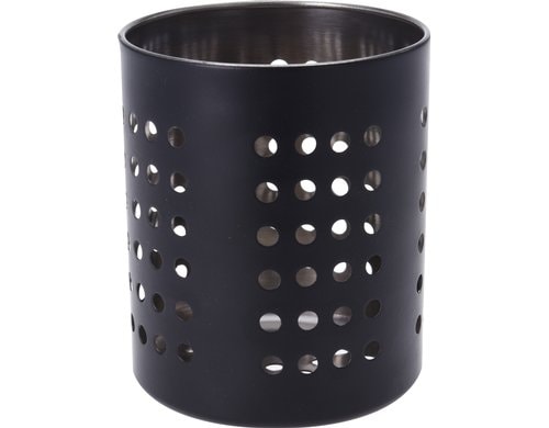 FURBER Utensilienhalter Schwarz Edelstahl, D. 10.5x13cm