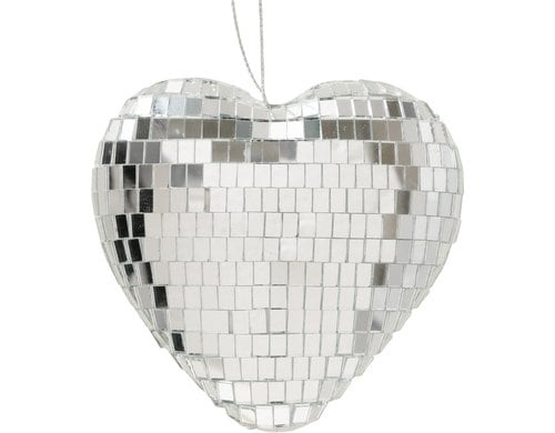 Boltze Aufhänger Herz Disco 10x3x10cm