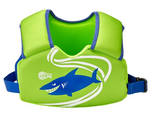 BECO SEALIFE Schwimmweste grün für Kinder von 2-6 Jahren, 15-30kg