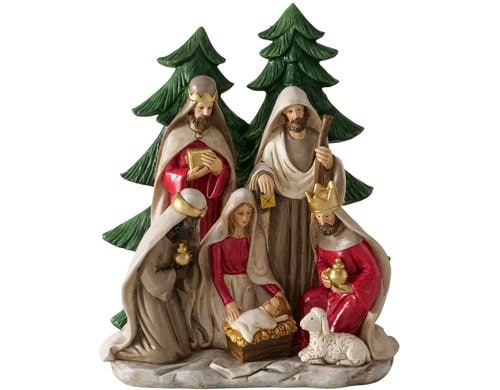 Boltze Krippe Bethanio Kunststoff, 21x11x26cm