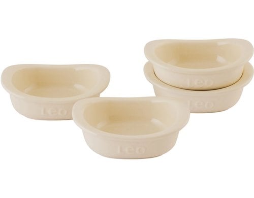 BergHOFF Auflaufform Leo Balance 4 Stk., Steingut, 0.2 Liter, quadratisch