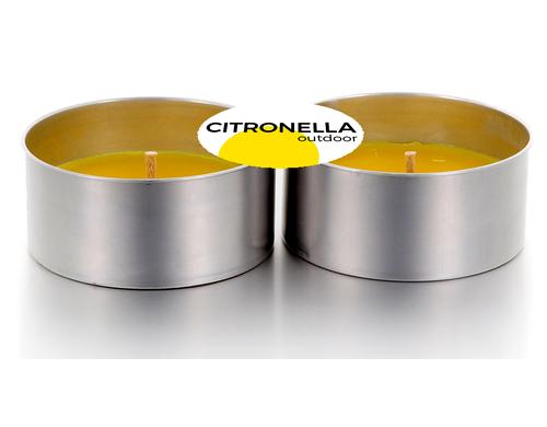 Balthasar Outdoorkerze Citronella MINI 10x4.5 cm, gelb