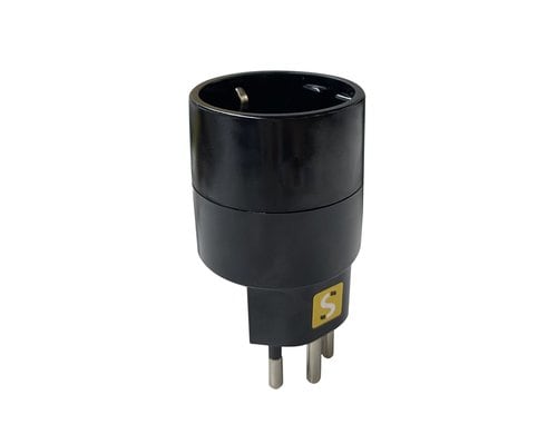 Schönenberger Reiseadapter NO BLOCK Eing:Schuko Typ F  Ausg:CH T12, sz