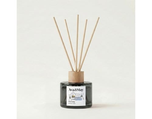 AVA & MAY Duftstäbchen Norwegen, 120ml Rattan-Stäbchen