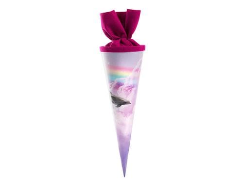 Goldbuch Schultüte 35 cm, Delfin Filzverschluss