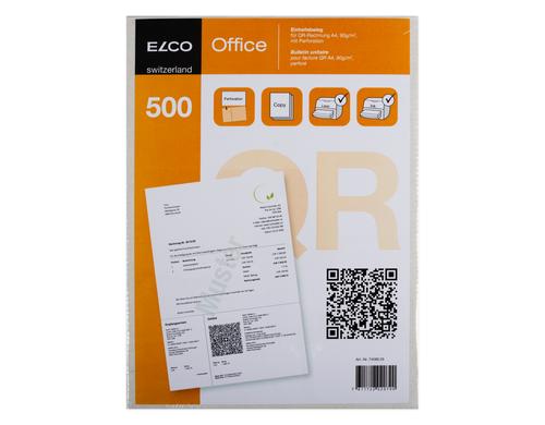 Elco Rechnungsformular A4 500er Schachtel mit Perforatur für QR-Rechnungen