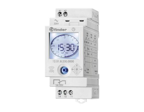 Finder Smart Digital-Wochenschaltuhr 1 Wechsler 16A, 230V, NFC 30min