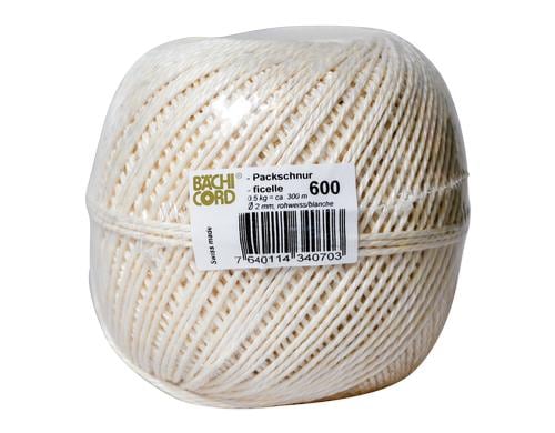 Bächi Cord Recycling-Schnur rohweiss Ø 2,0 mm  300 m  Tragkraft ca. 45 kg