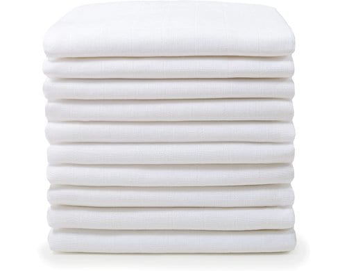 Makian Mullwindeln 80x80cm 8-er Pack, Weiss