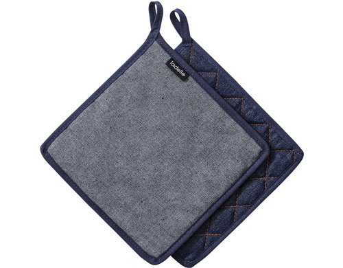LADELLE Topflappen Denim 21x21 cm 2 Stk.