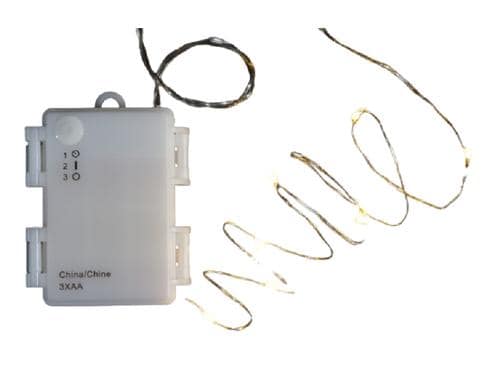Dameco LED Lichterkette Angel Hair 8m Outdoor, Batt: m Timer 6/18h,