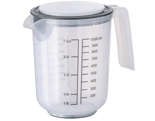 APS Rührbecher mit Deckel MIXUP Ø 12,5 cm, H: 16 cm, 1,0 Liter, Transp.