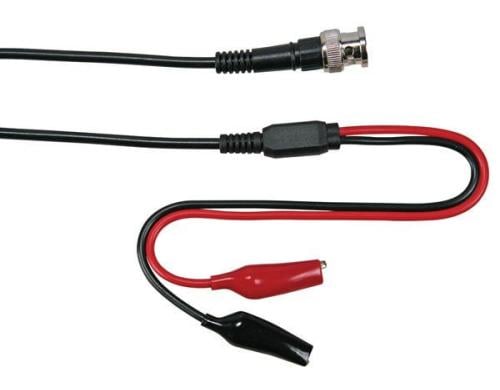 Velleman TLM55 Messleitung BNC zu 2 Greifer Länge 100cm