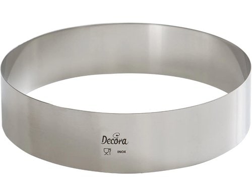 Decora Edelstahl Backring 24cm x 4.5cm