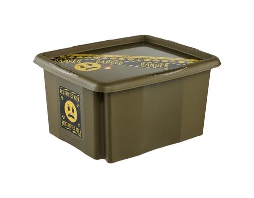 keeeper Dreh-/Stapelbox mit Deckel 24 l Karolina Emoji Danger