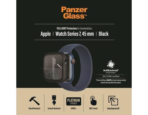 PanzerGlass Apple Watch Full Body Case Black, für Apple Watch 7/8 (45mm)
