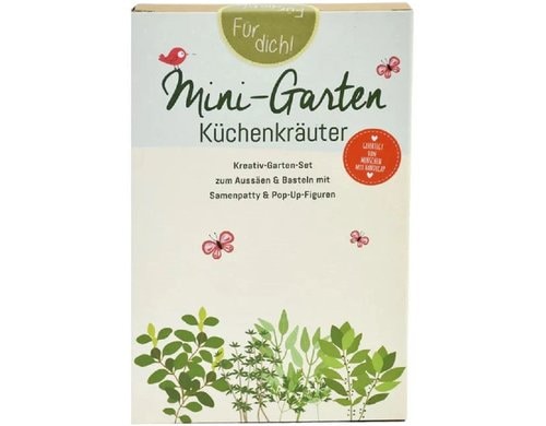 Wunderle Mini-Garten Küchenkräuter Kreativ-Garten-Set