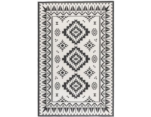 Elle Decoration In & Outd. Teppich Dynamic 100% Polypropylen, 160x230 cm, Black