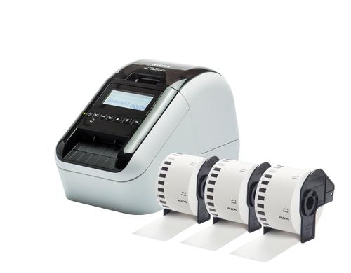 Brother P-touch QL-820NWB, mit 3 Rollen inkl. 3x DK-N55224